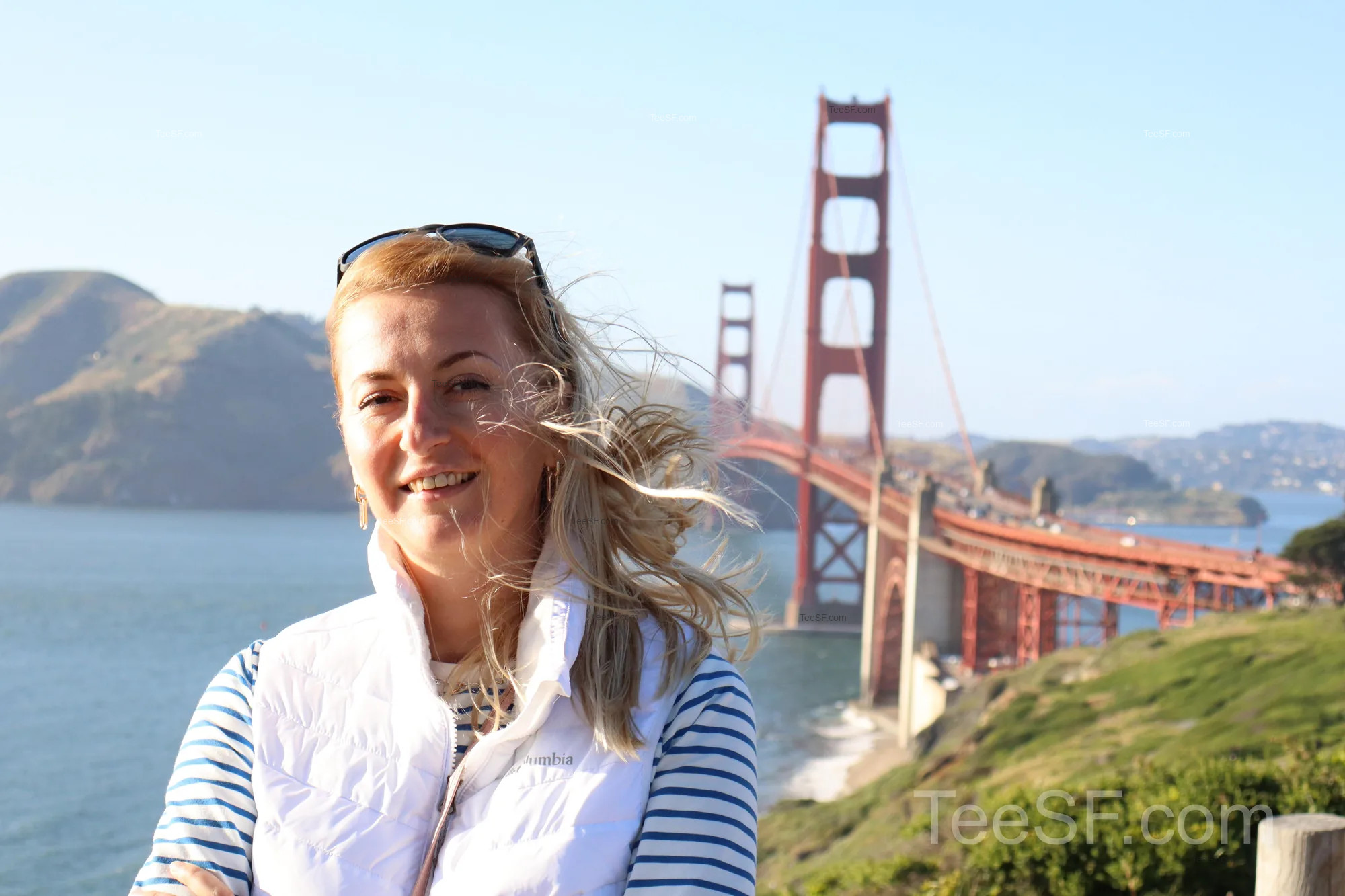 golden Gate Bridge Overlook Portrait during a Stripe Sessions 2026 visit in San Francisco.